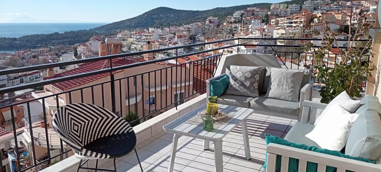 Sea Aura Daire Kavala Dış mekan fotoğraf